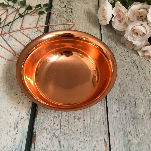 Copped guild bowl display serving decor rose gold - Picture 2 of 3